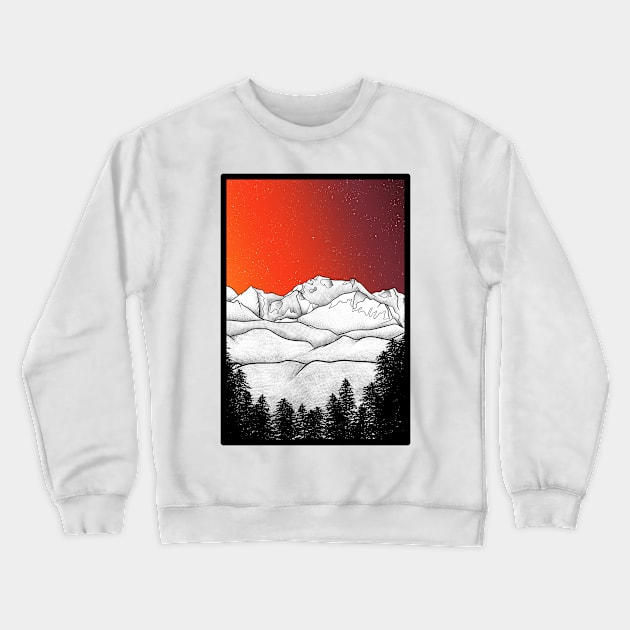 Kanchenjunga  Himalaya Crewneck Sweatshirt by mailboxdisco